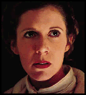 Leia, concerned that Luke is missing on Hoth