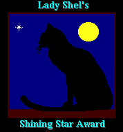 Lady Shel's Shining Star Award