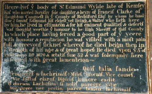 The Plaque above Wylde's Tomb