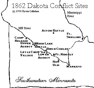 Dakota Conflict Map