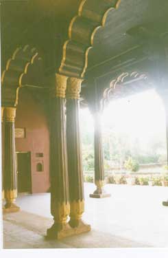 Tippu's Summer Palace Inside looking out