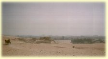 View from Pyramids towards Giza