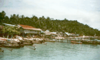 Nearing shore of Koh Phi Phi Don