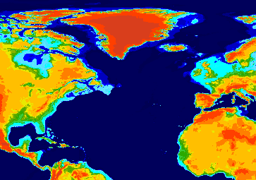 Ocean Depth Of Mid-Atlantic Ridge