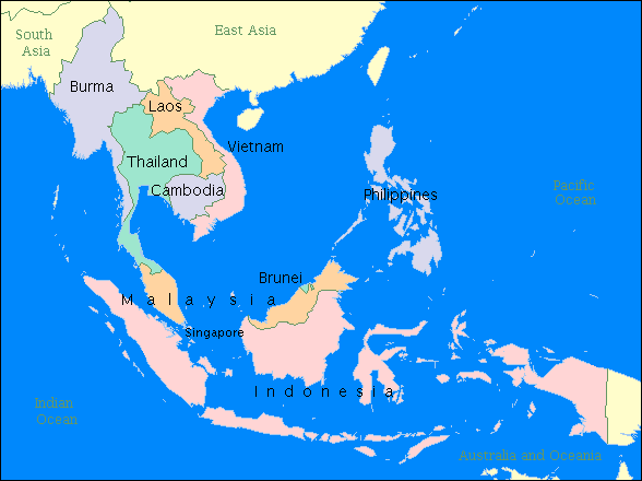 map of south-east asia