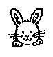 Rabbit Head To Color
