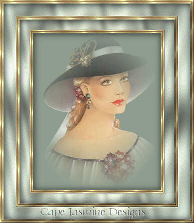 Elegant Lady Double Shimmer Frame