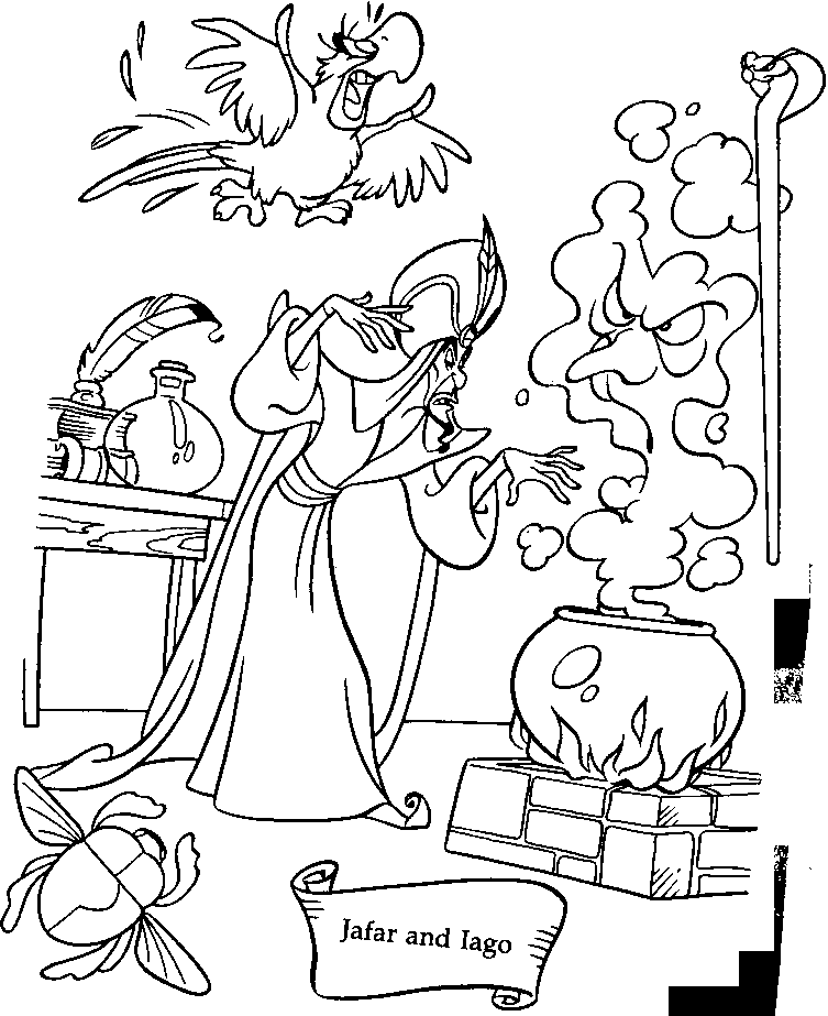 iago aladdin coloring pages - photo #38