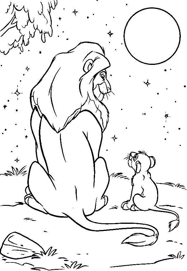 images of lion king coloring book pages - photo #39