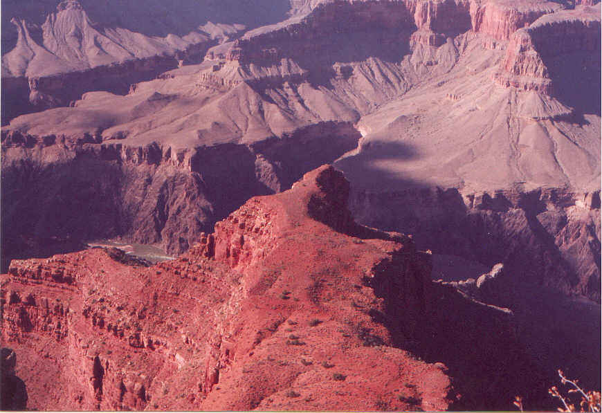 Light and shadow over the Grand Canyon