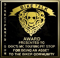 Direct Parts Bike Talk Award