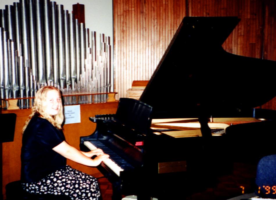 Sarah at the Grand Piano