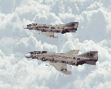 Flight of F4s