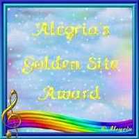 Alegria's Golden Site Award