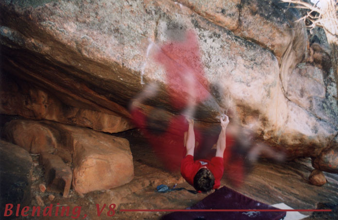 first ascent of Blending V8