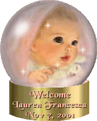 Thank you Laura for this gorgeous globe for Lauren