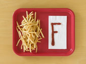 french fried on a tray