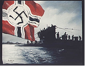 nazi u-boat painting