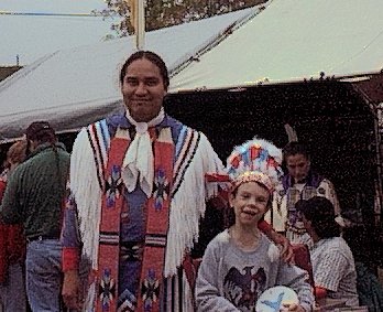 Chief Ryan dances at the Pow Pow