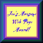 Jen's Awesome Web Page Award