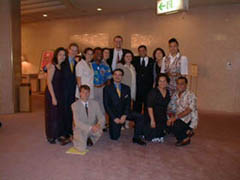 Los participantes de la Conferencia en Tokyo, Septiembre del 99