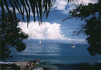 breathtaking view of the Carribean