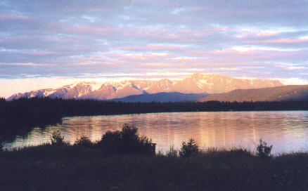 Totooga Lake early in the morning on Cassiar highway