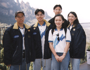 Walter, David, Elaine, Grace, and KohnMan (Three Sisters)