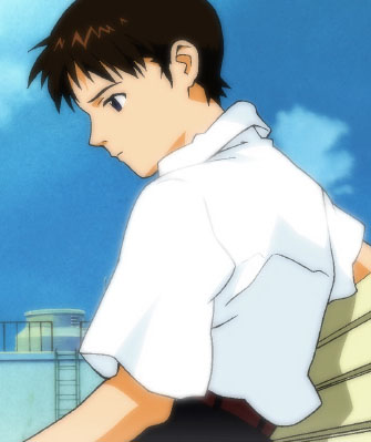 Shinji Ikari, a man of few words.