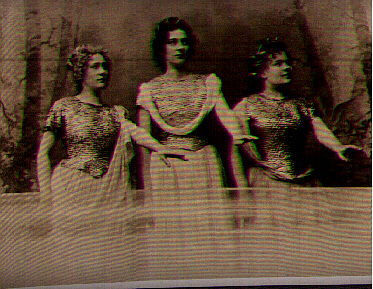 As filhas do Reno na montagem de Bayreuth, 1896