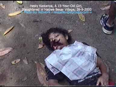 A Girl Slaughtered in Hative Besar Village