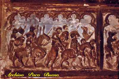 Relieve sobre el milagro en la Capilla de los Sagrados Corporales de la iglesia Colegial de Daroca