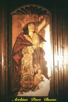 Don Fernando el Católico y el infante Don Juan (1,23 x 0,52 m.) (Conjunto de tablas sobre el suceso de los Sagrados Corporales y los Reyes Católicos)