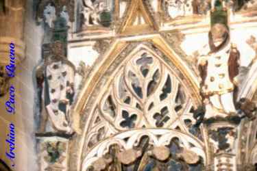 Detalle del retablo de la Capilla de los Sagrados Corporales