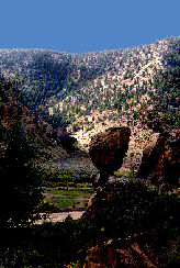 The canyon dreams in the sun before a storm.