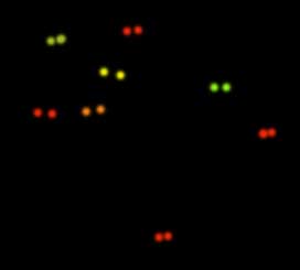 Evil eyes glow from the treacherous undead.