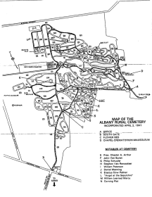 Albany Rural Cemetery Map and Info