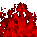 red flames