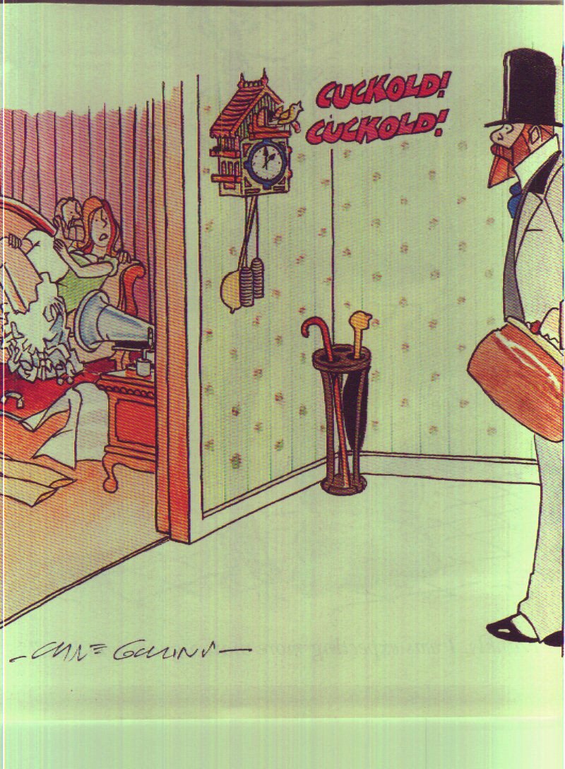 Cartoon from Playboy Magazine, March, 1998