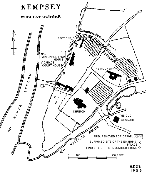 Figure 1: Map of the Location of the Excavations