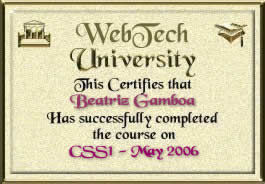 CSS1 Diploma