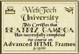 Frames Diploma