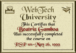PSP1 Diploma