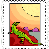 lizard stamp