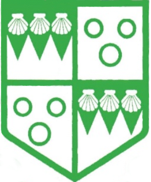 Van Riebeecks annulets (in green on silver) as borne in the second and third quarters of the arms of Victoria Girls High School