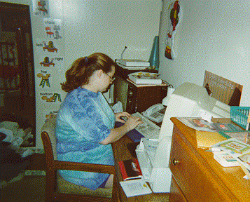hard at work