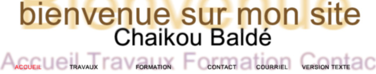 Welcome to Chaikou Balde's Web Site