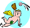 Cupid Playing Baseball