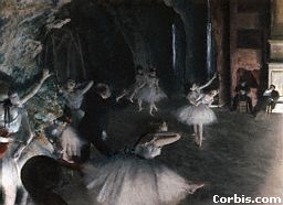 degas painting "ballet rehearsal"