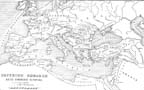The map of the Roman Empire